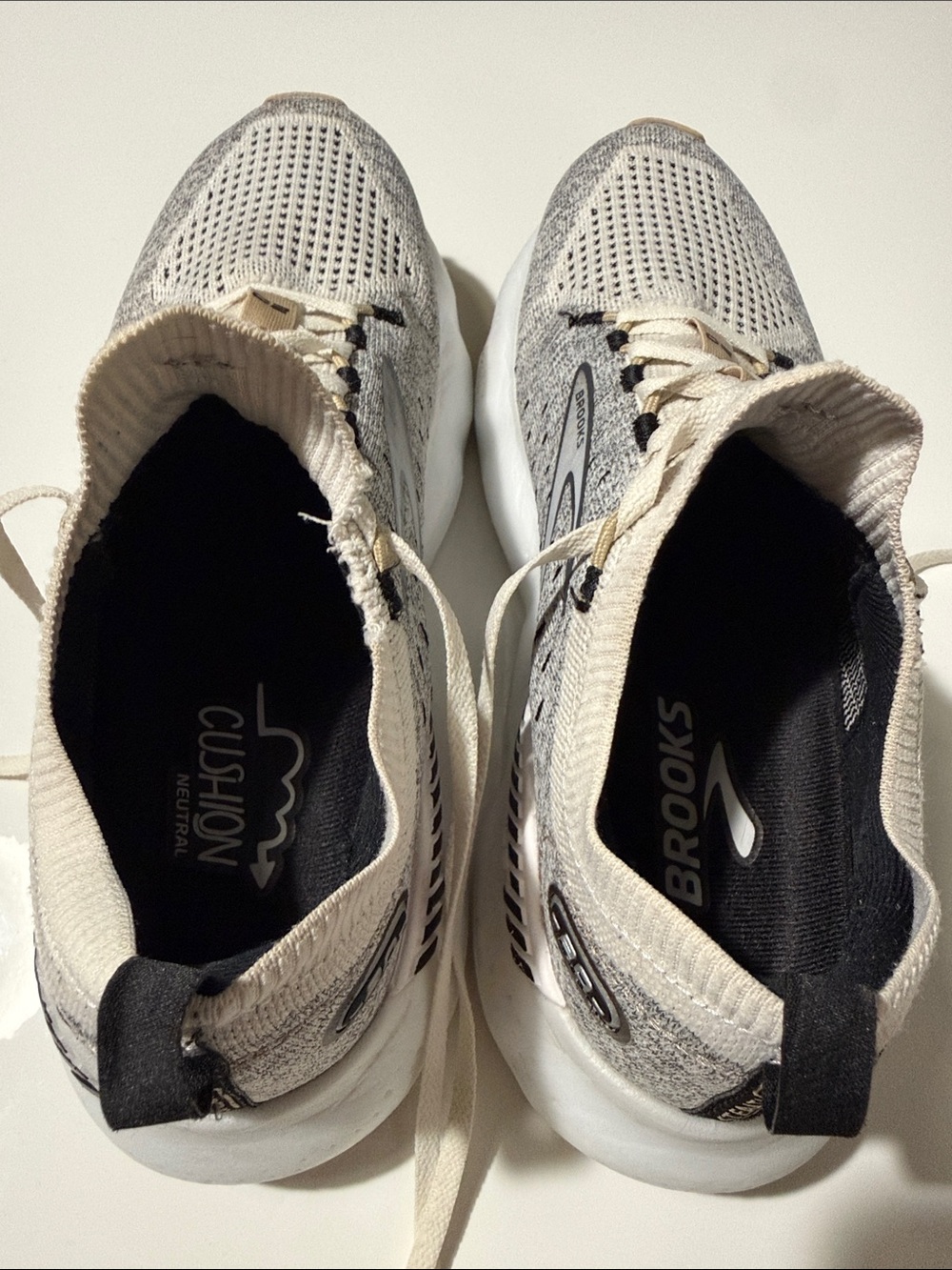 Brooks Glycerin Stealthfit 20 Women's Sz 10.5 B Gray Running Black Athletic - Picture 10 of 16